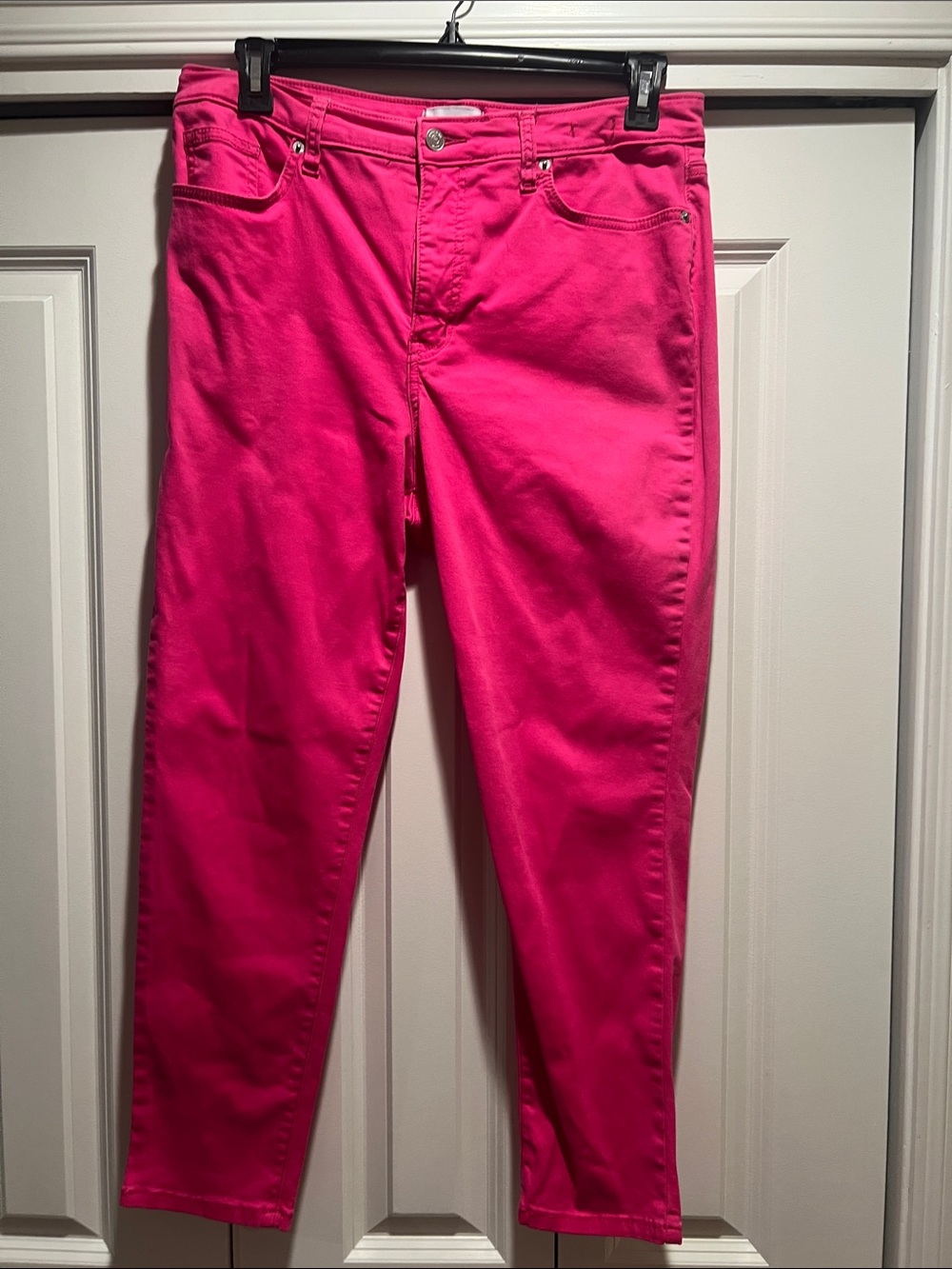 crown & ivy Hot Pink Ankle Jeans - Picture 1 of 3